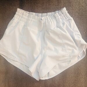 Lululemon Women's Athletic Light Blue Elastic Waist Shorts